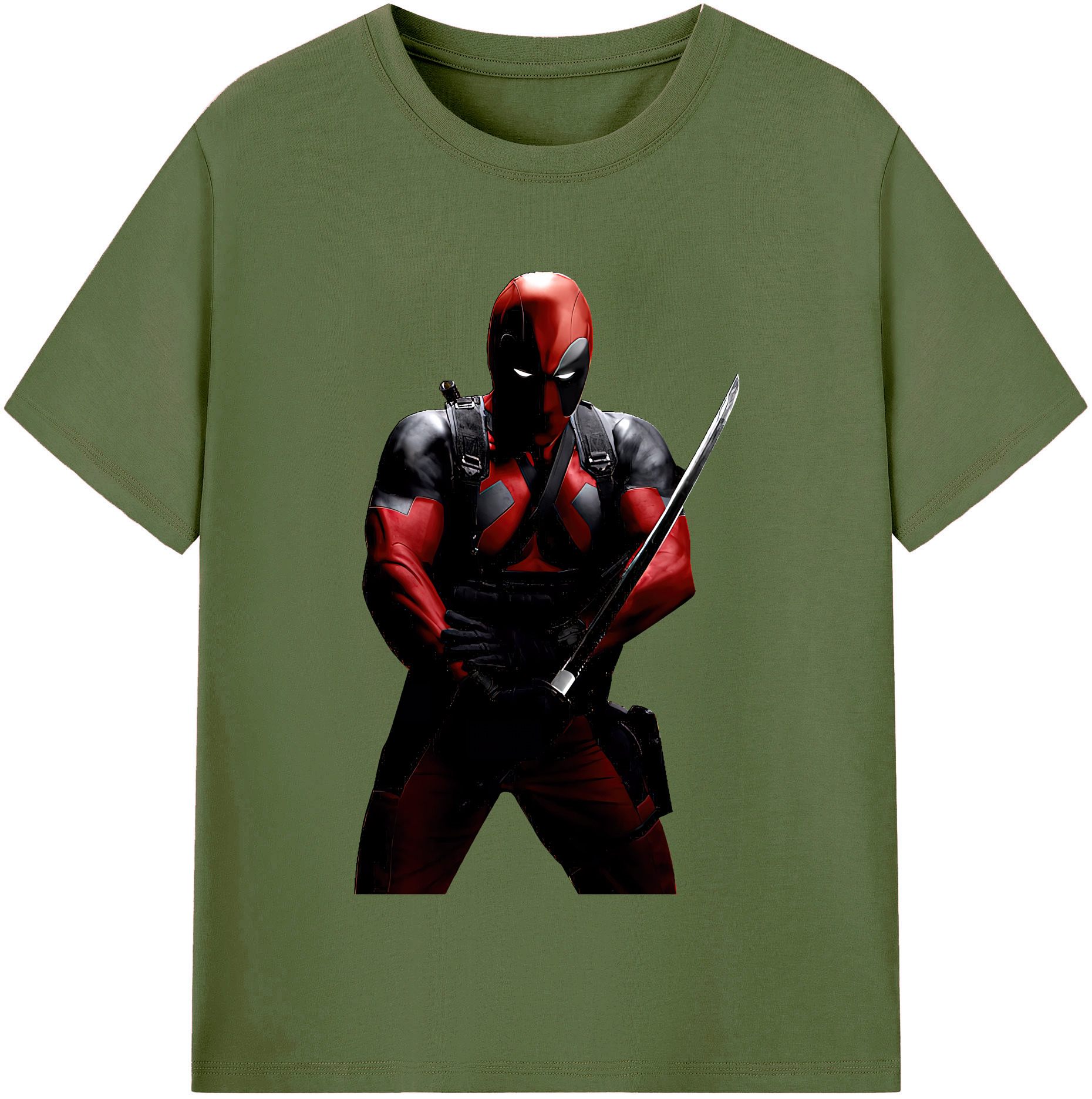 （画像用） Deadpool デッドプール 綿100％半袖Tシャツ（フロントプリント）